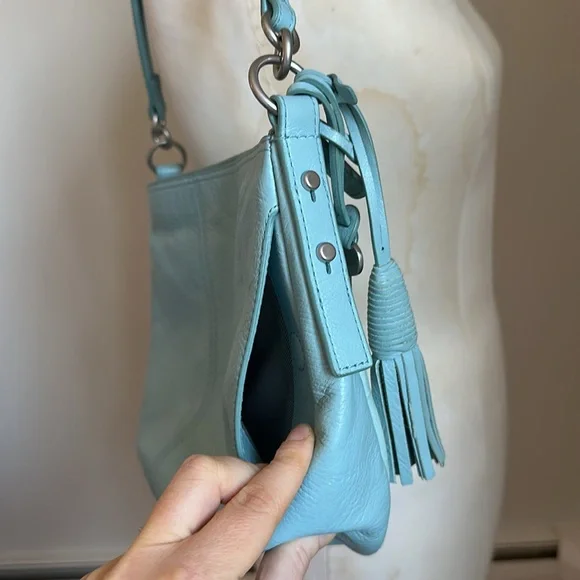 Fossil Jolie Shoulder Hobo bag in Light Blue / Turquiose - Picture 7 of 15